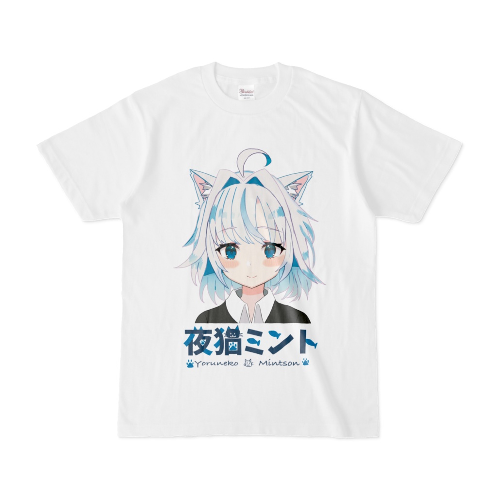 【2024年モデル】夜猫ミント VTuberデビュー記念Tシャツ