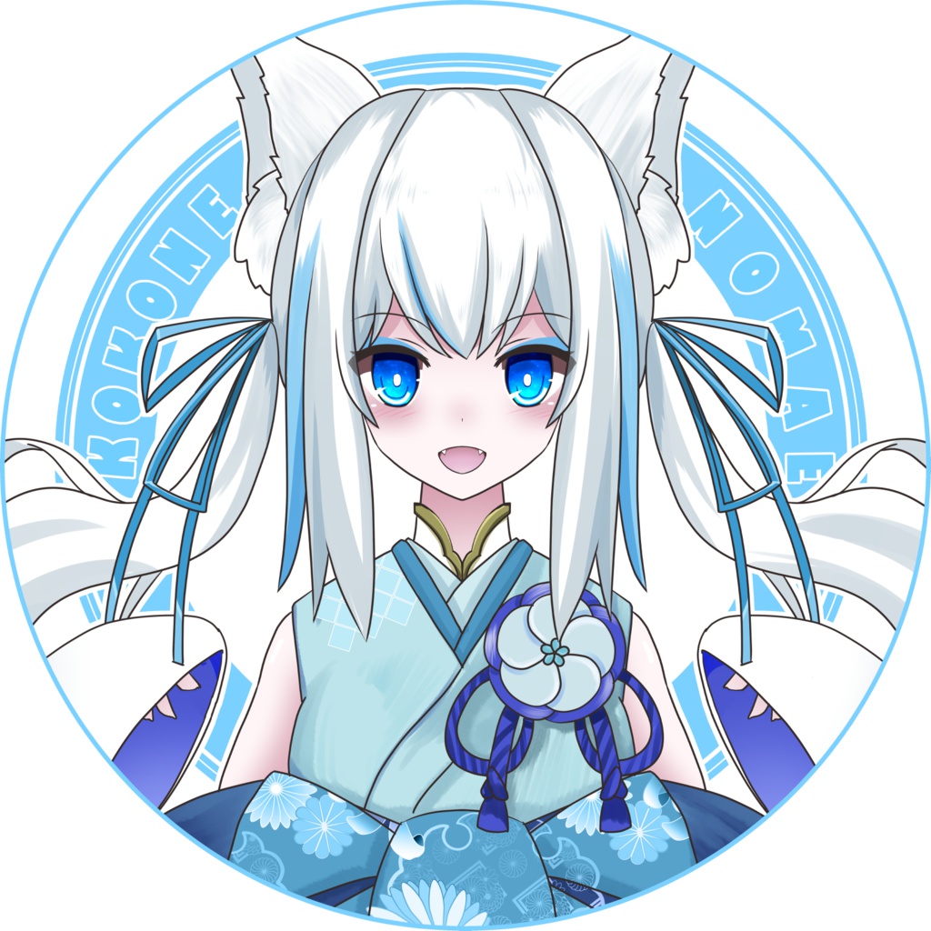 狐狐音の前アクリルキーホルダー