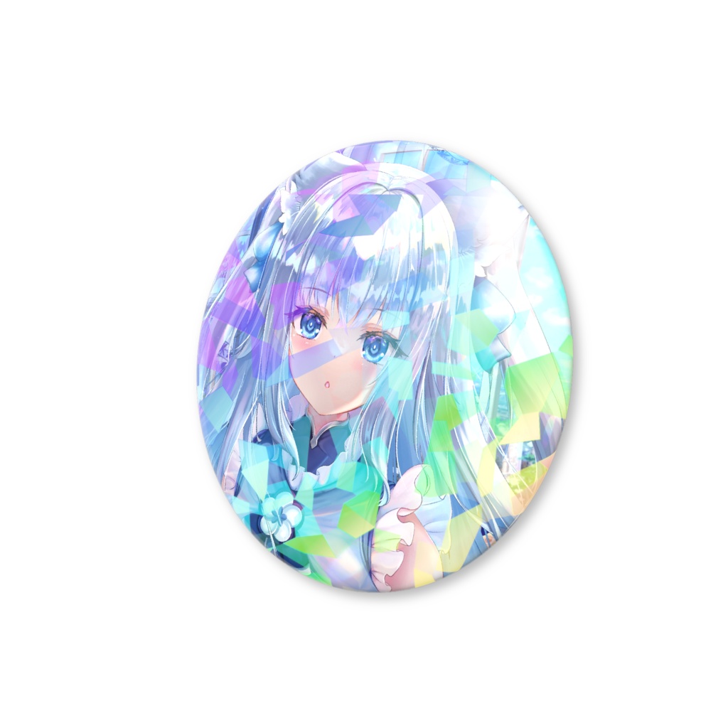 狐狐音の前7th活動記念ホログラム缶バッジ