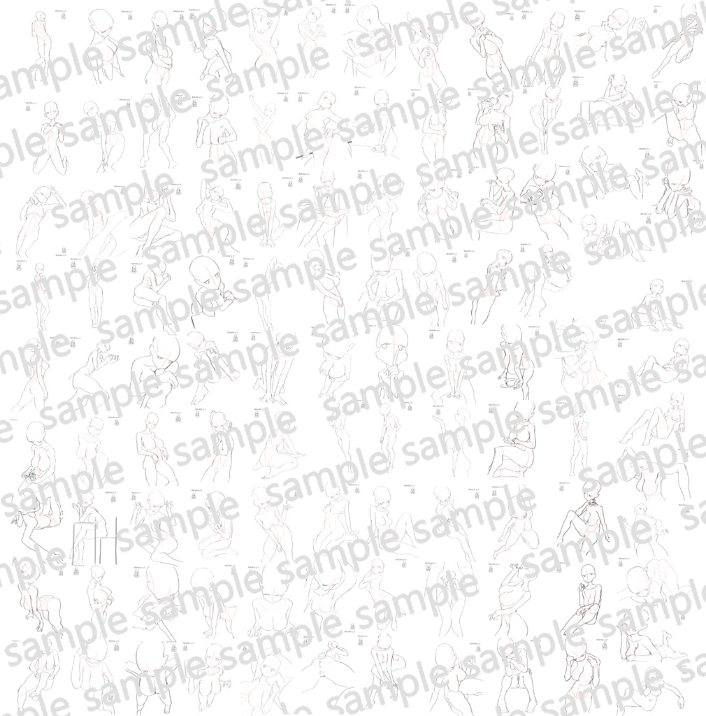 女性ポーズ105種 vol.4