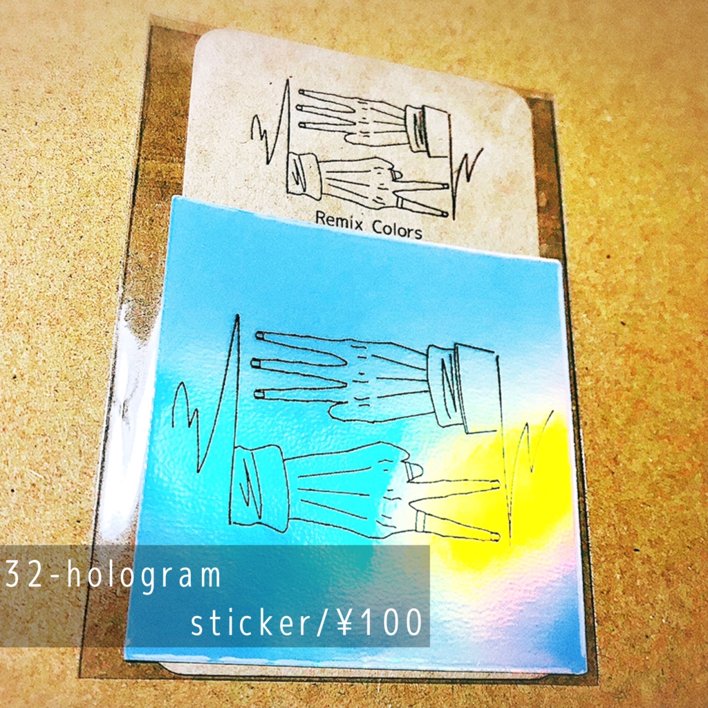 32-hologram sticker