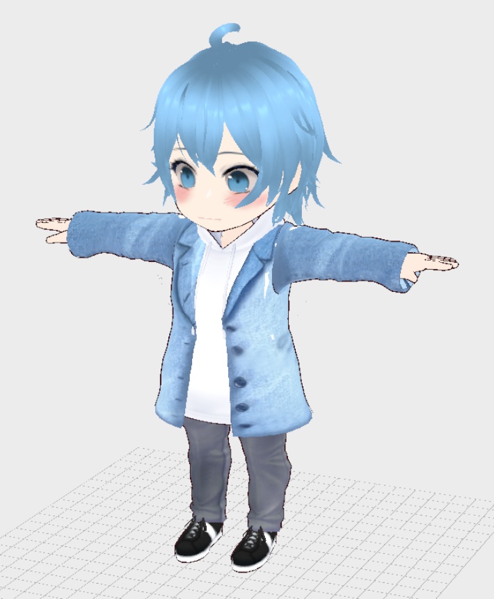 【3Dロイド&Sロイド】ゆうき(オリジナル3Dモデル)★着せ替え可能