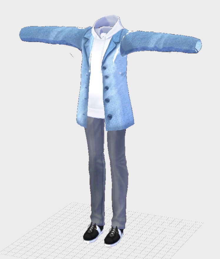 【3Dロイド&Sロイド】ゆうき(オリジナル3Dモデル)★着せ替え可能