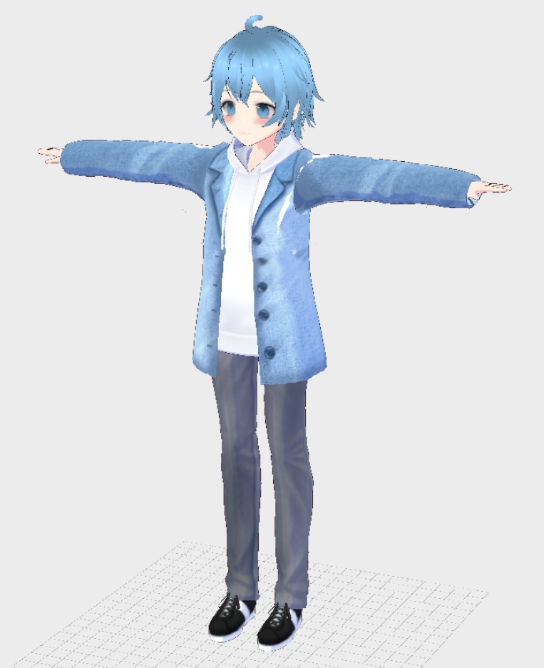 【3Dロイド&Sロイド】ゆうき(オリジナル3Dモデル)★着せ替え可能