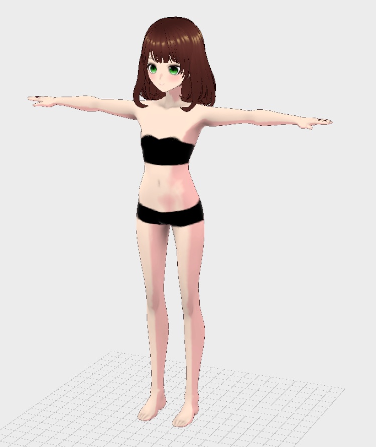 【3Dロイド&Sロイド】くらら(オリジナル3Dモデル)★着せ替え可能