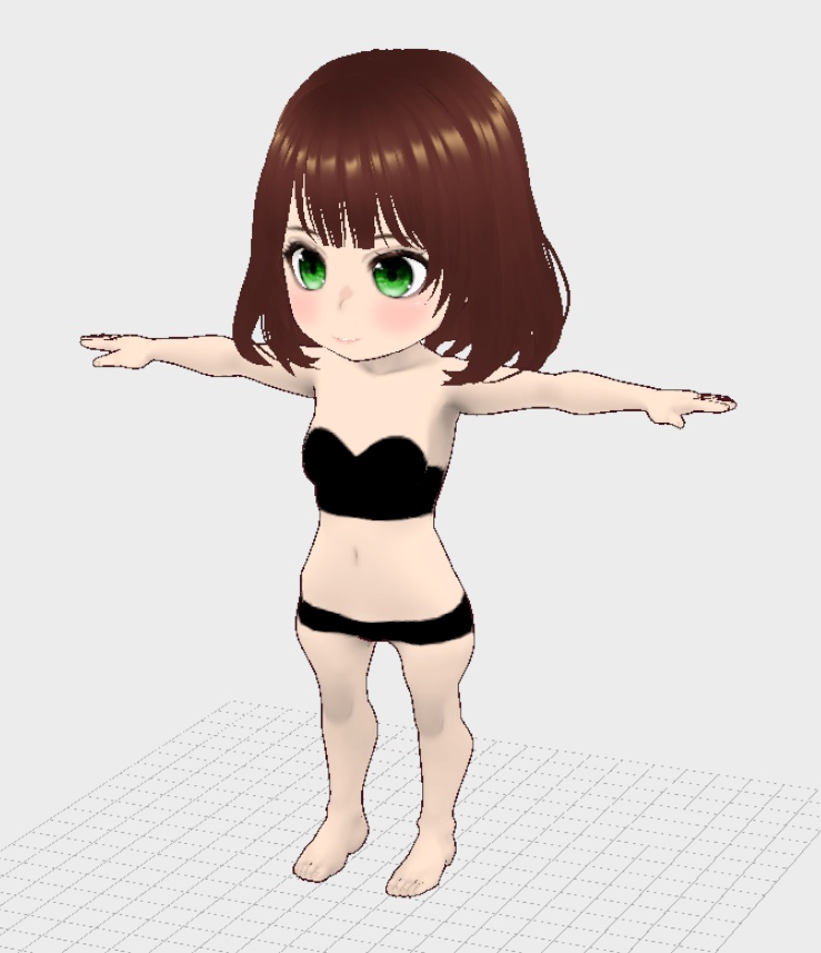 【3Dロイド&Sロイド】くらら(オリジナル3Dモデル)★着せ替え可能