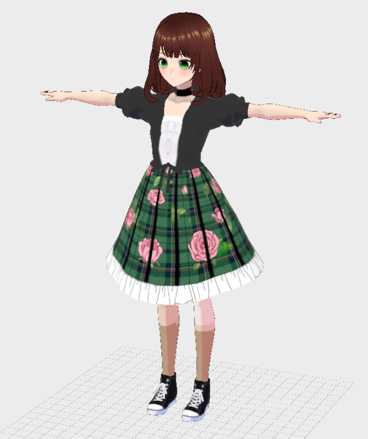 【3Dロイド&Sロイド】くらら(オリジナル3Dモデル)★着せ替え可能