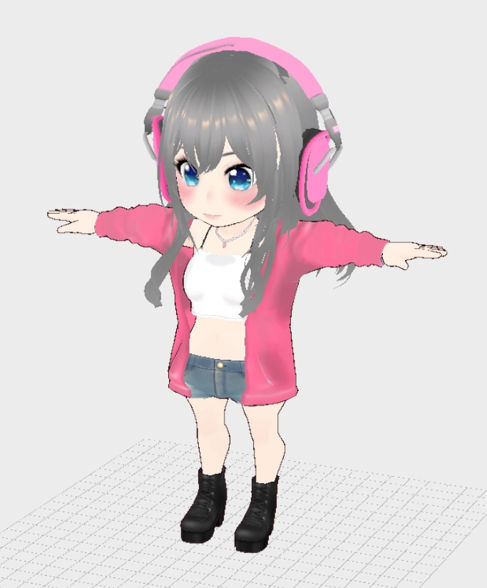 【3Dロイド&Sロイド】さくら(オリジナル3Dモデル)★着せ替え可能