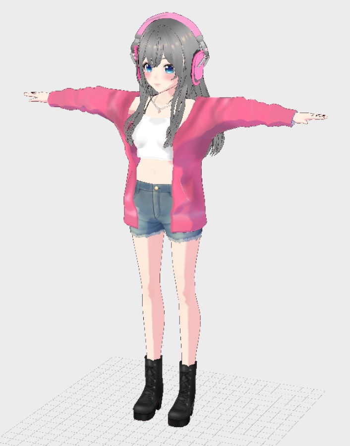 【3Dロイド&Sロイド】さくら(オリジナル3Dモデル)★着せ替え可能