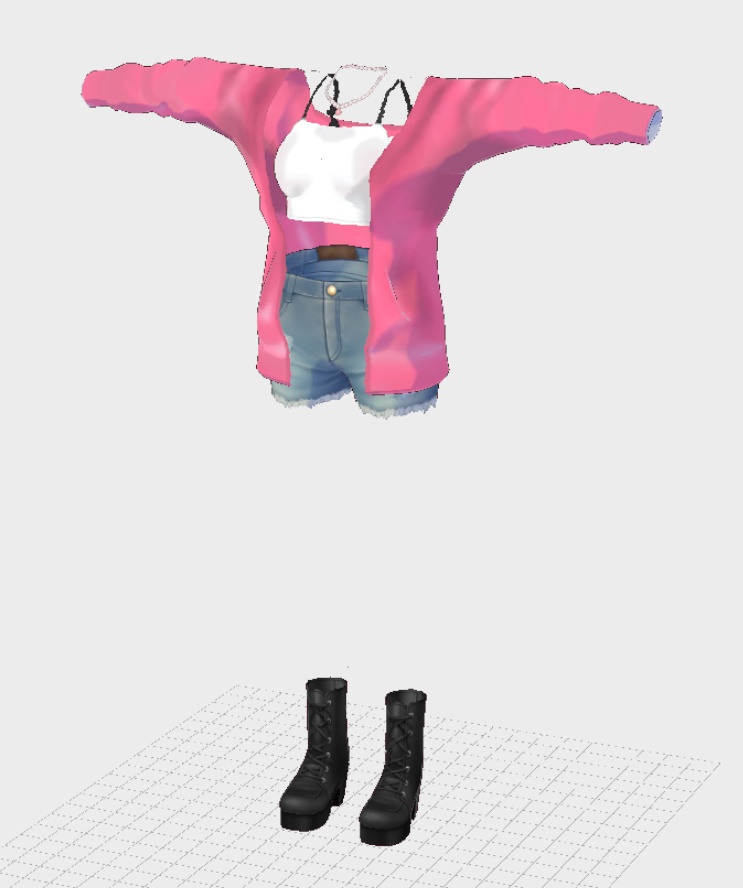 【3Dロイド&Sロイド】さくら(オリジナル3Dモデル)★着せ替え可能