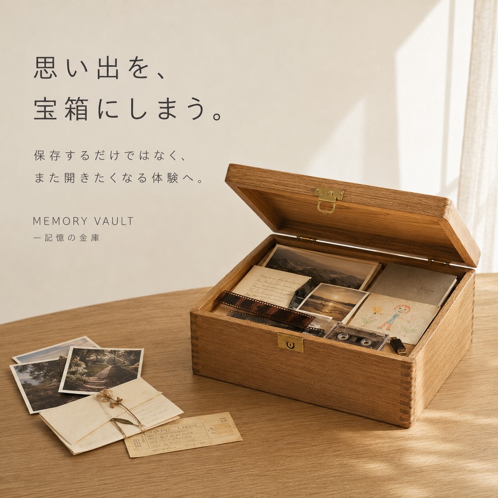 MEMORY VAULT ― 記憶の金庫 - 写真・動画・音声をゲーム体験として残せるWebアプリ -