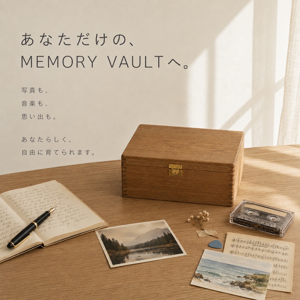 MEMORY VAULT ― 記憶の金庫 - 写真・動画・音声をゲーム体験として残せるWebアプリ -