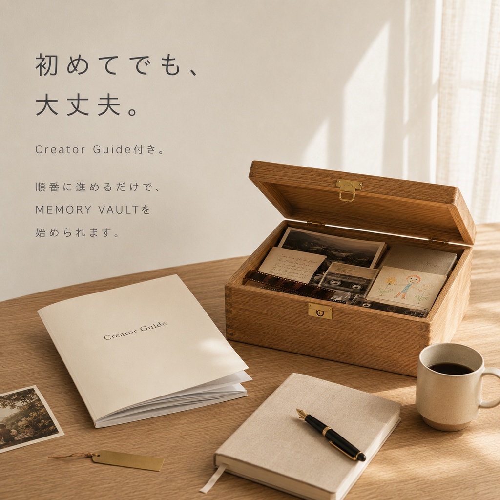MEMORY VAULT ― 記憶の金庫 - 写真・動画・音声をゲーム体験として残せるWebアプリ -