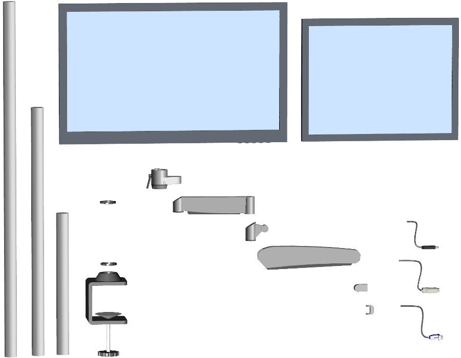 モニターアームDIY(cs3oファイル)