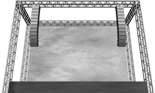 PAスピーカーAトラス・ステージ付(cs3oファイル)