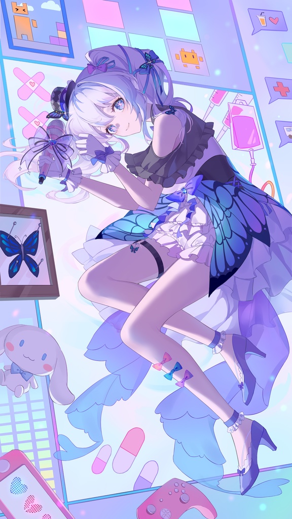 【壁紙スマホ用】バタフライ×アイドル