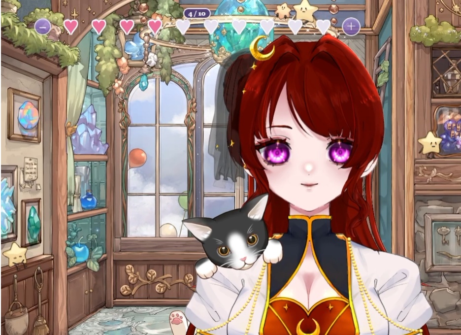 moonLab QUEST LIFE OBS対応 ハート型ライフウィジェット