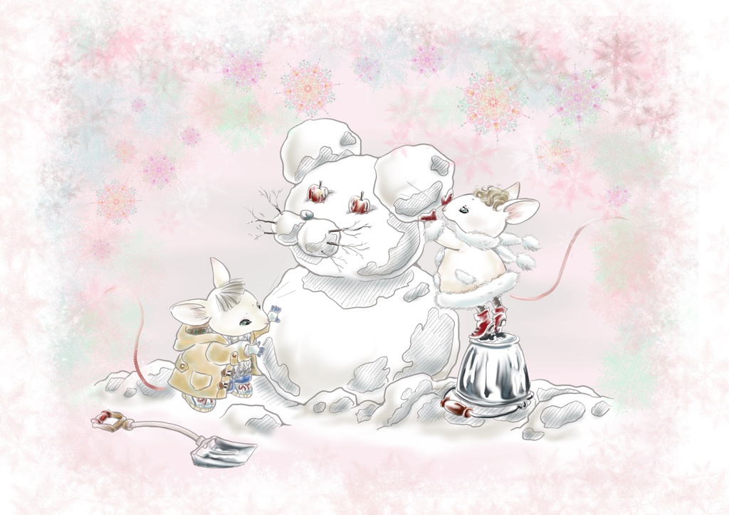 絵本『ゆきの日のこねずみたち』