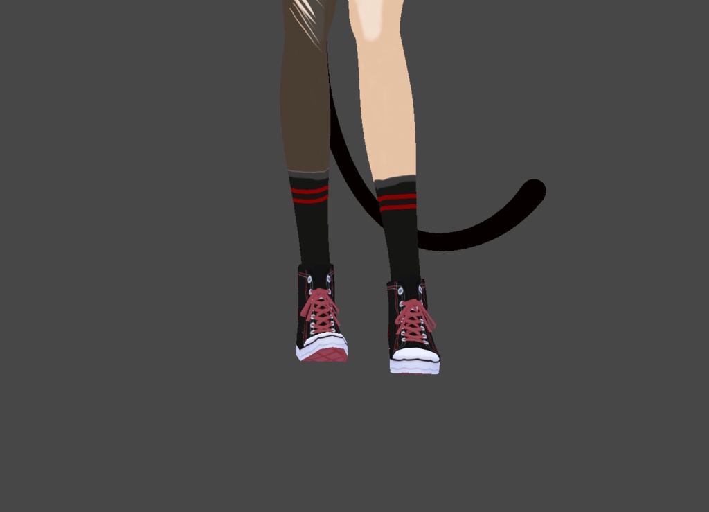 Red and black skater shoes