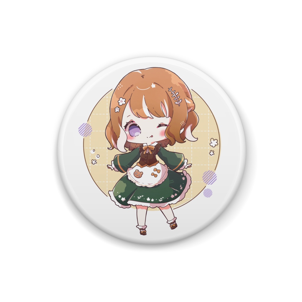 【2周年記念】ゆるふわびたぁー缶バッチ "32mm"
