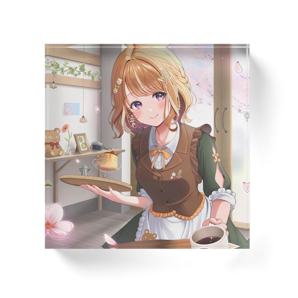 【3周年記念】アクリルブロック10×10cm(口閉じ)