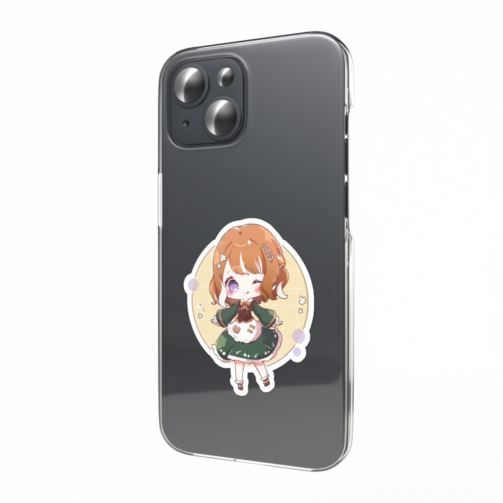 【2周年記念】ゆるふわスマホステッカー(背景有り)