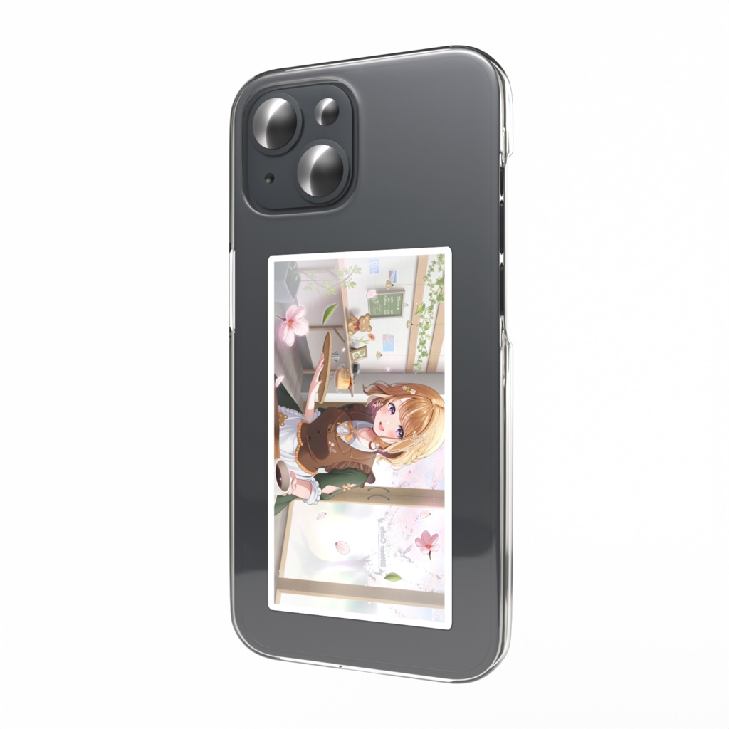 【3周年記念】カフェスマホステッカー(長方形口開け)