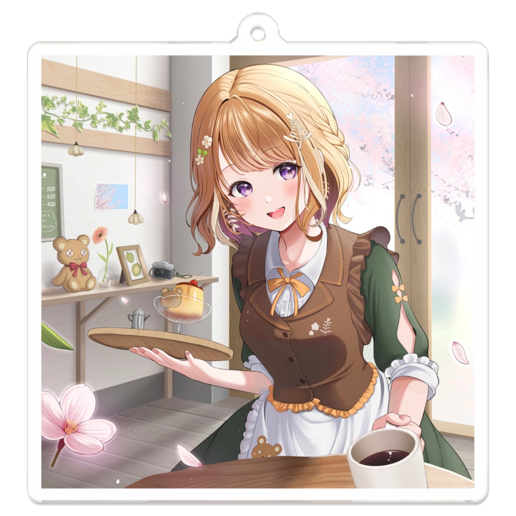 【3周年記念】アクリルキーホルダー(口開け)7㎝×7㎝