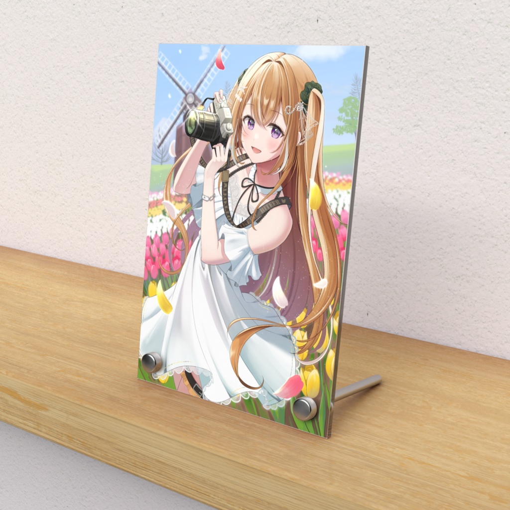 【3.5周年記念】お花畑のアクリルフォトパネル［口開け］