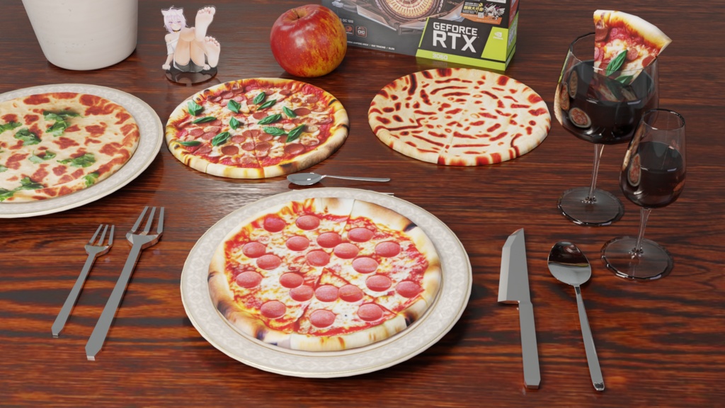 【3D】ピザpizza&wine