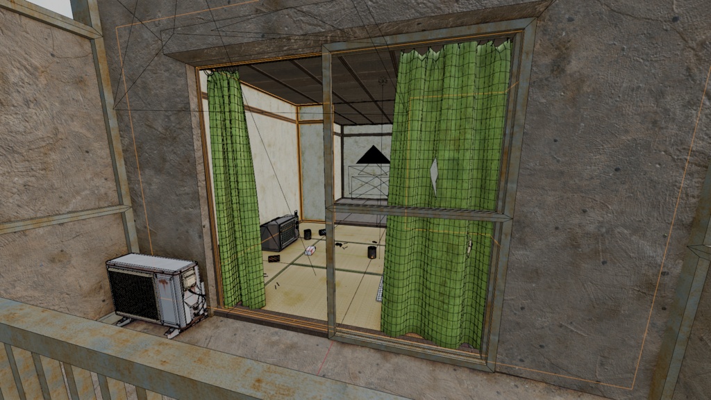【Blender】汚い部屋Dirty room 3Dモデル