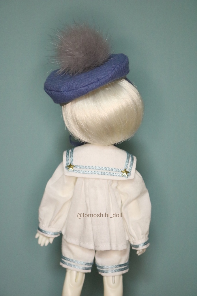 【即納品】【imda1.7用お洋服】星襟セーラー