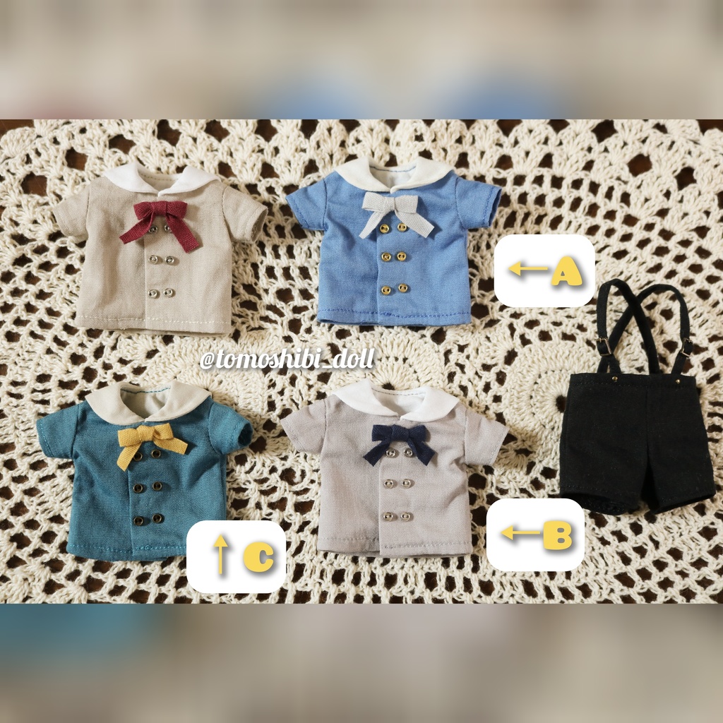 【即納品】【imda1.7用お洋服】半袖セーラー