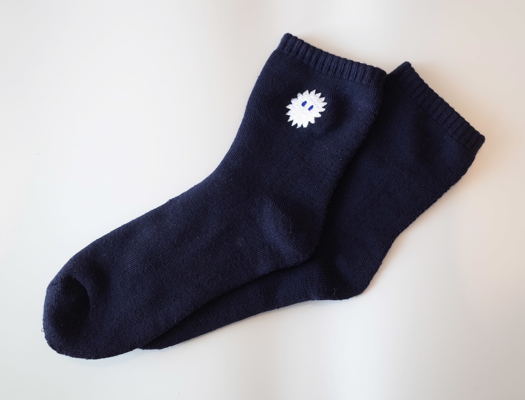 「かわいいきみ」刺繍ソックス