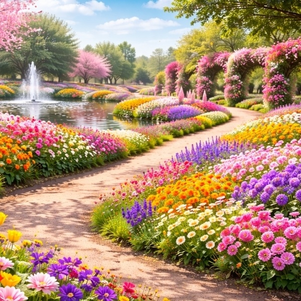 【無料フリーBGM】優雅に咲く花々の散歩(商用利用可)