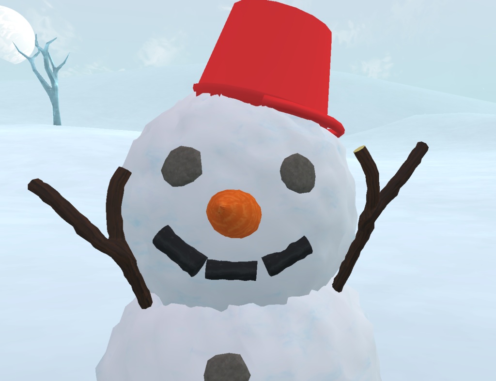 雪だるま【アバター用小物、Humanoidアバター】
