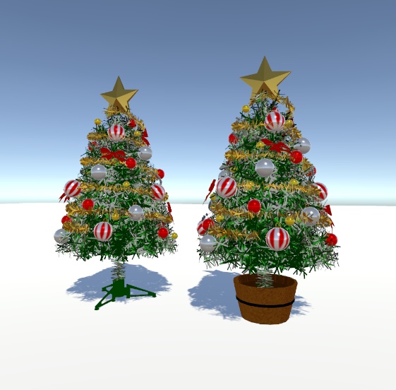 クリスマスツリー3Dモデル【Humanoidアバター同梱】【リップシンク対応!】