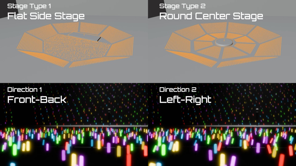 【Blender+動画素材】ゆらゆらペンライト