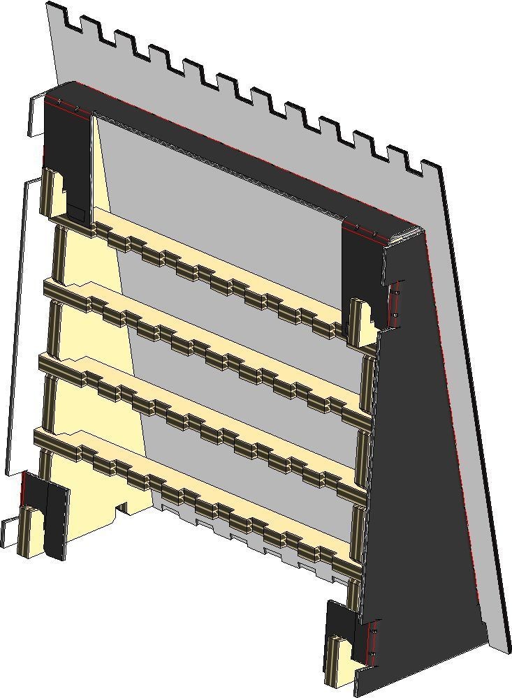 組立式ネックレスボード はれのぶたい 雫(しずく)