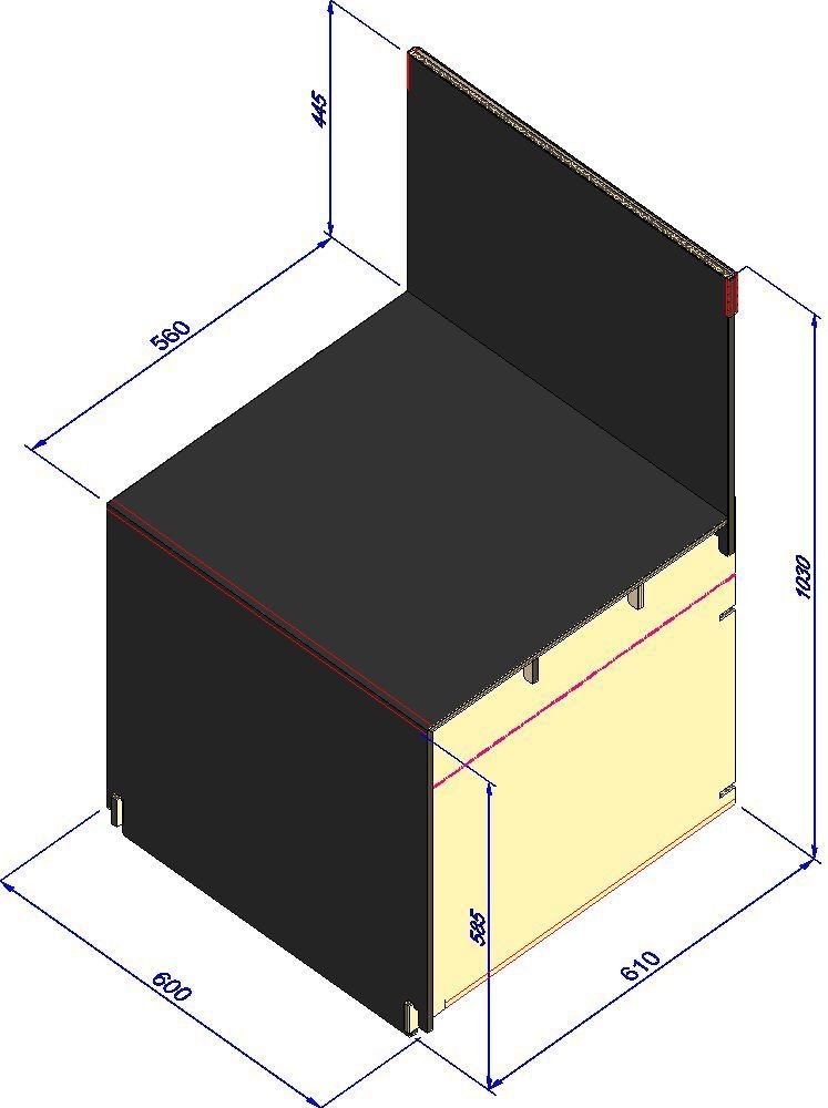 組立式展示台 はれのぶたい(大)1段 ホワイト/ブラック(602)