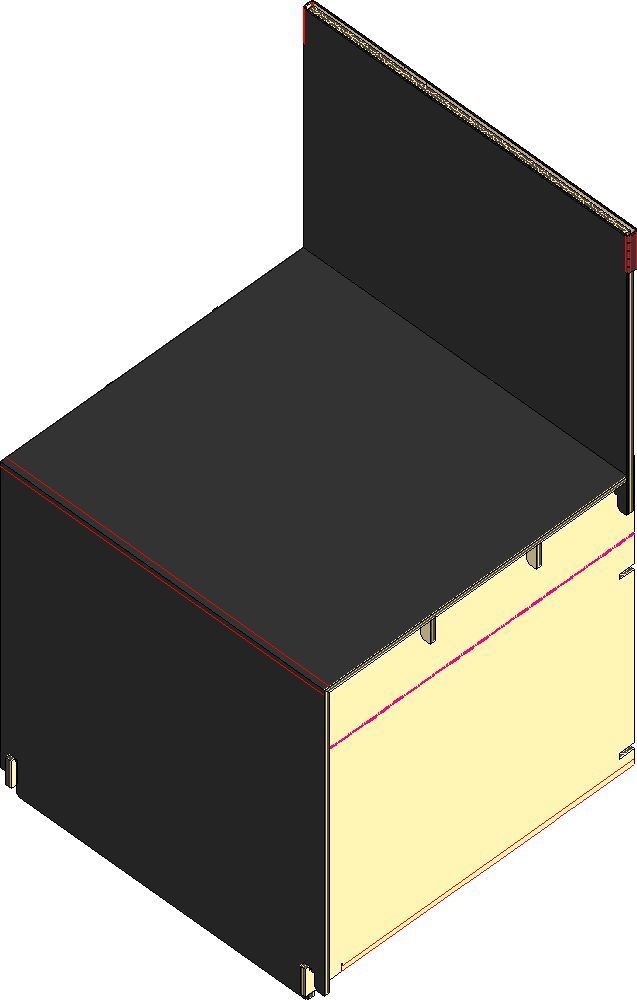 組立式展示台 はれのぶたい（大）1段　ホワイト／ブラック（602）
