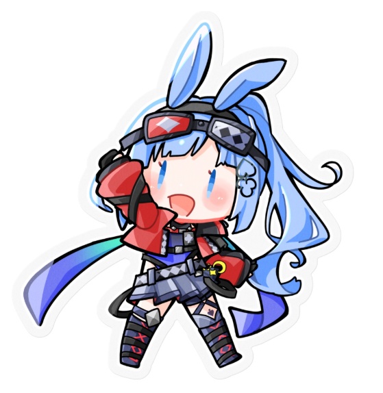 【3周年記念🎉】うさぎステッカー クリア