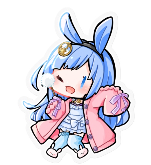 【3周年記念🎉】うさぎステッカー クリア
