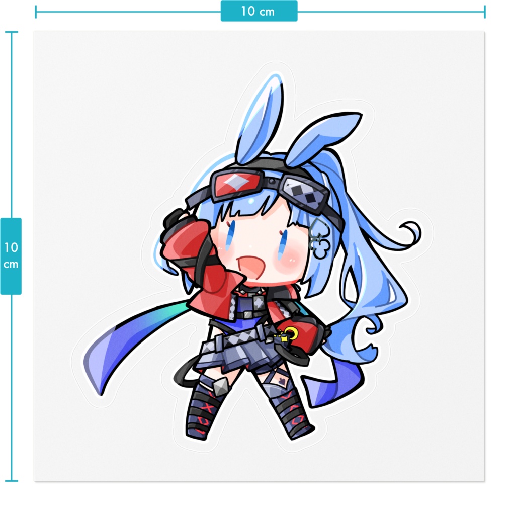 【3周年記念🎉】うさぎステッカー クリア