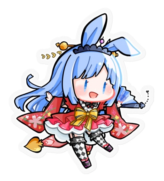 【3周年記念🎉】うさぎステッカー クリア