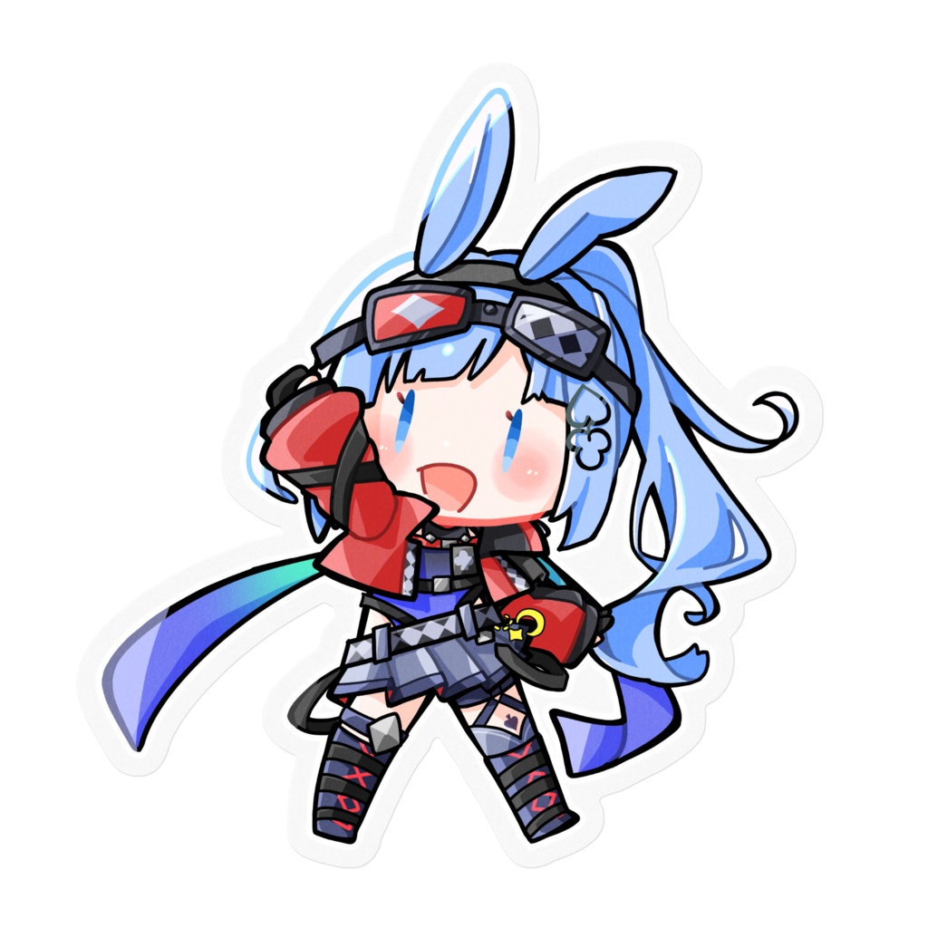 【3周年記念🎉】うさぎステッカー クリア