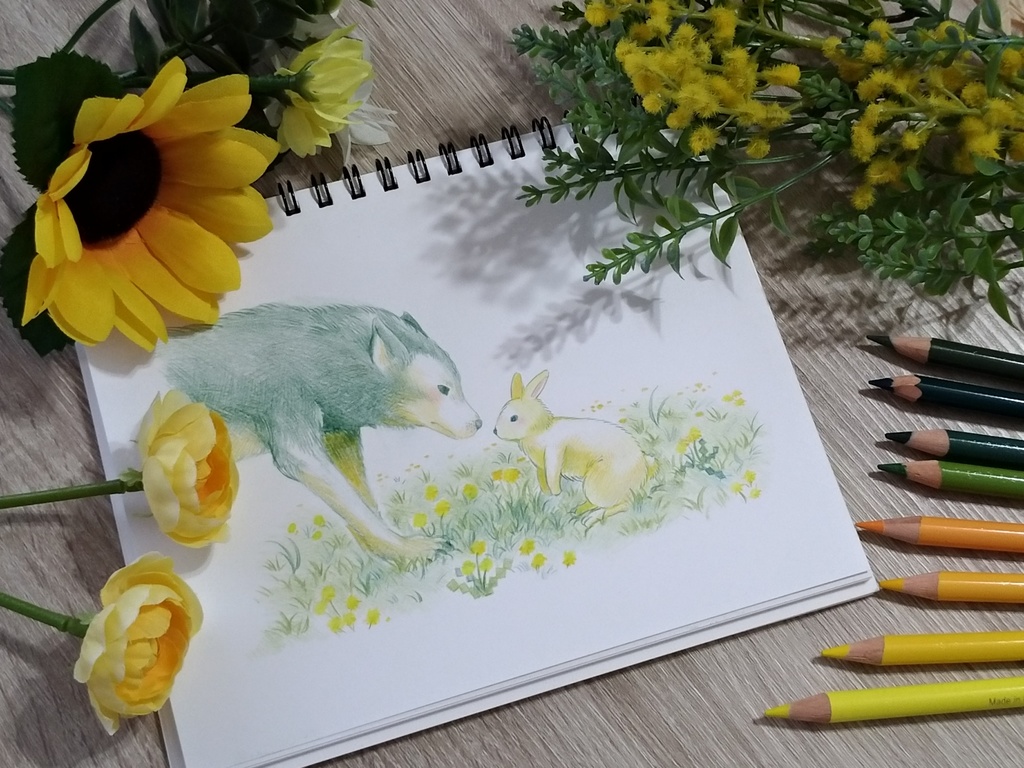 アナログイラストのオーダーメイド フルカラー