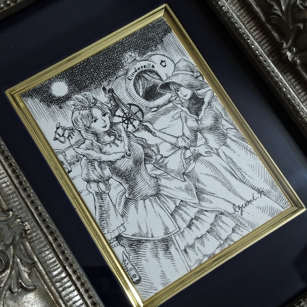 【生原画】シンデレラ 直筆イラスト