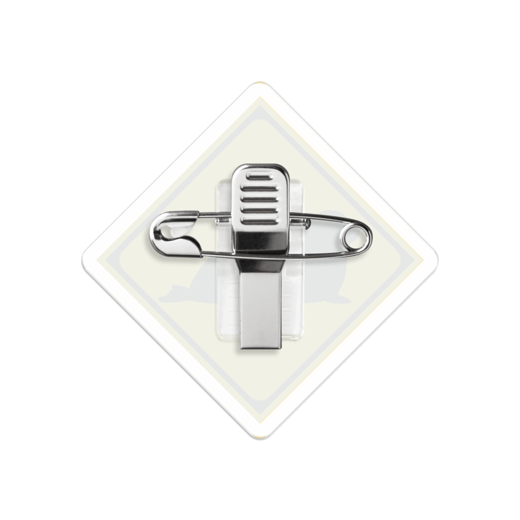 注意標識アクリルキーホルダー(アザラシ)