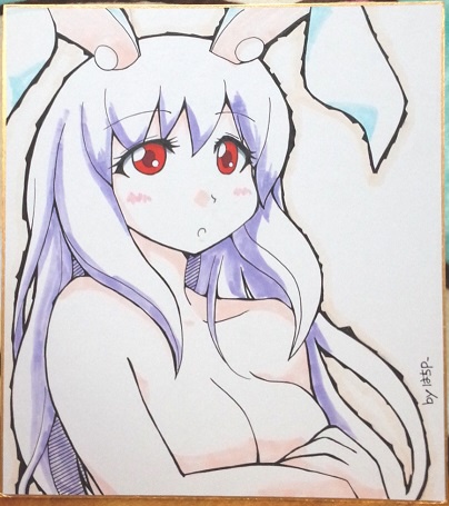 【鈴仙・優曇華院・イナバ】色紙イラスト